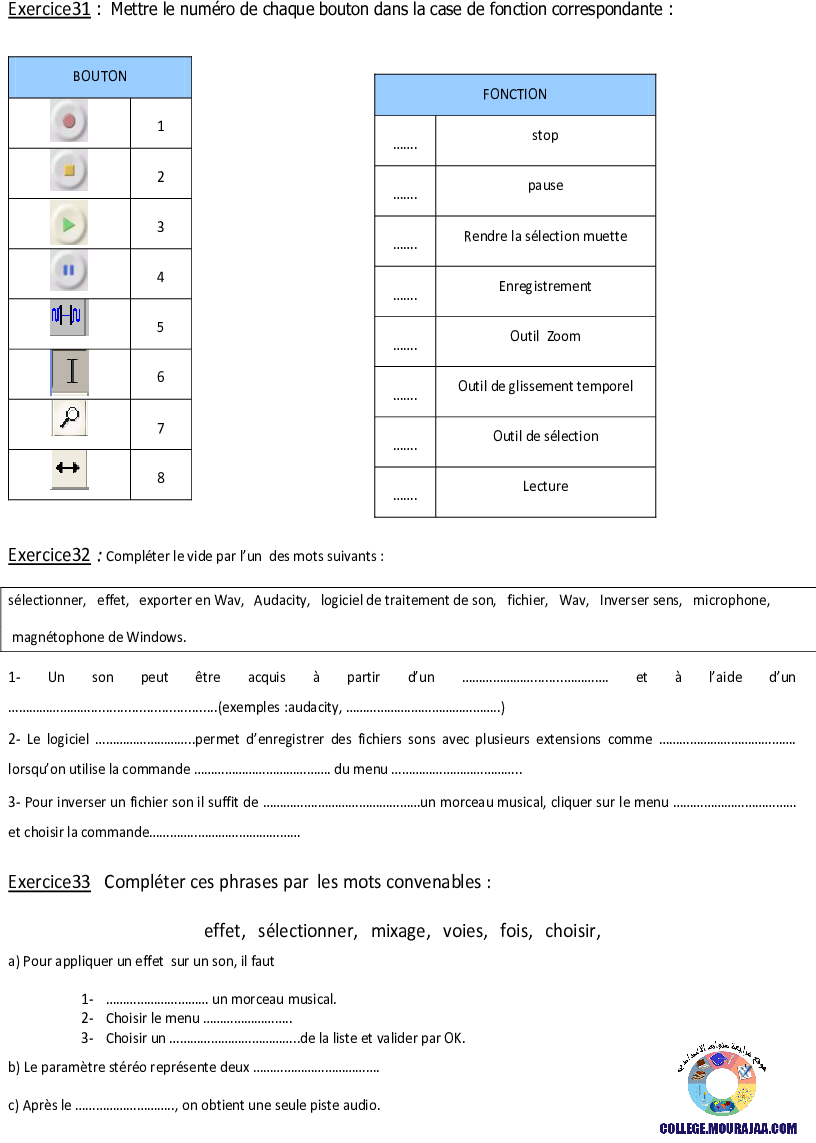 serie traitement de son