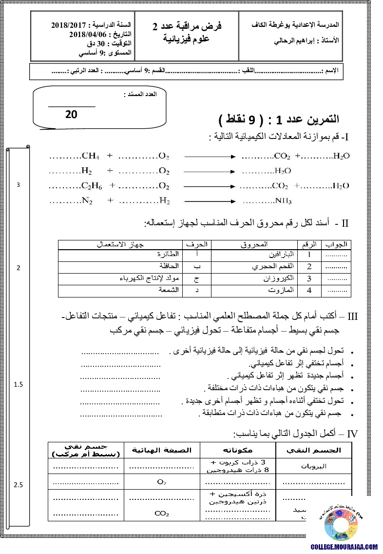 فرض_مراقبة_سنة_التاسعة_في_العلوم_الفيزيائية_الثلاثي_الثاني51