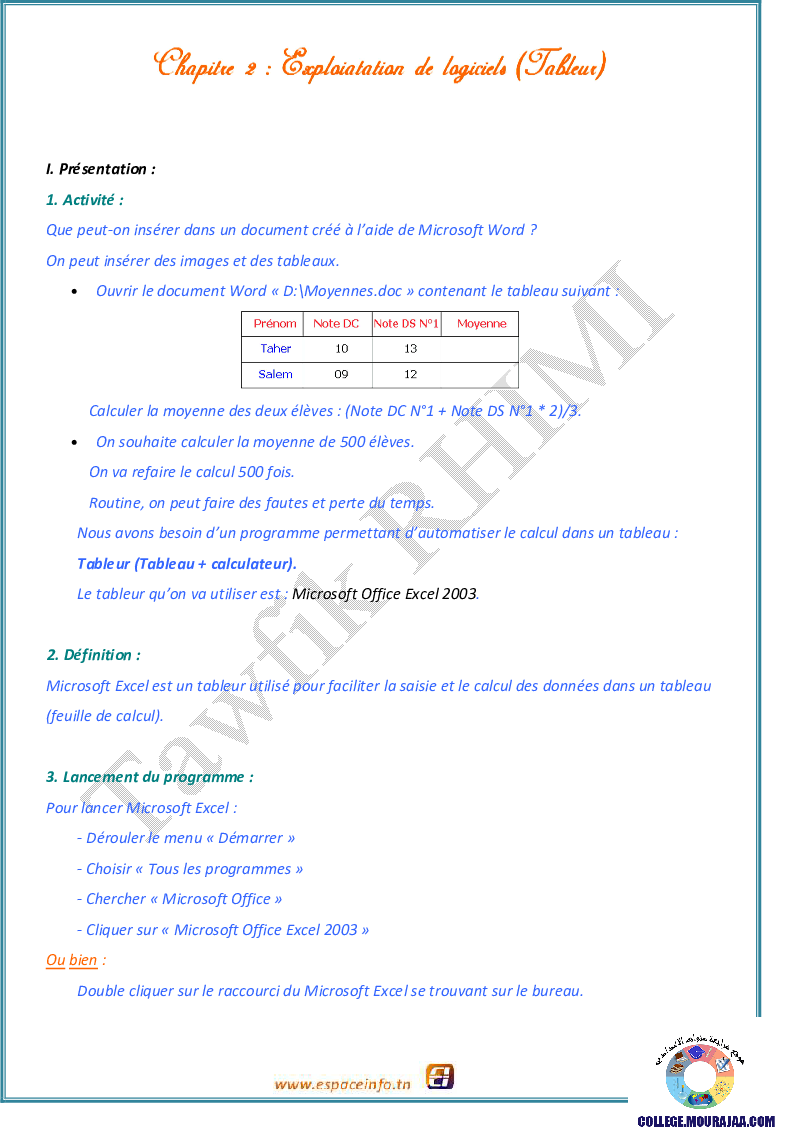 exploitation de logiciel