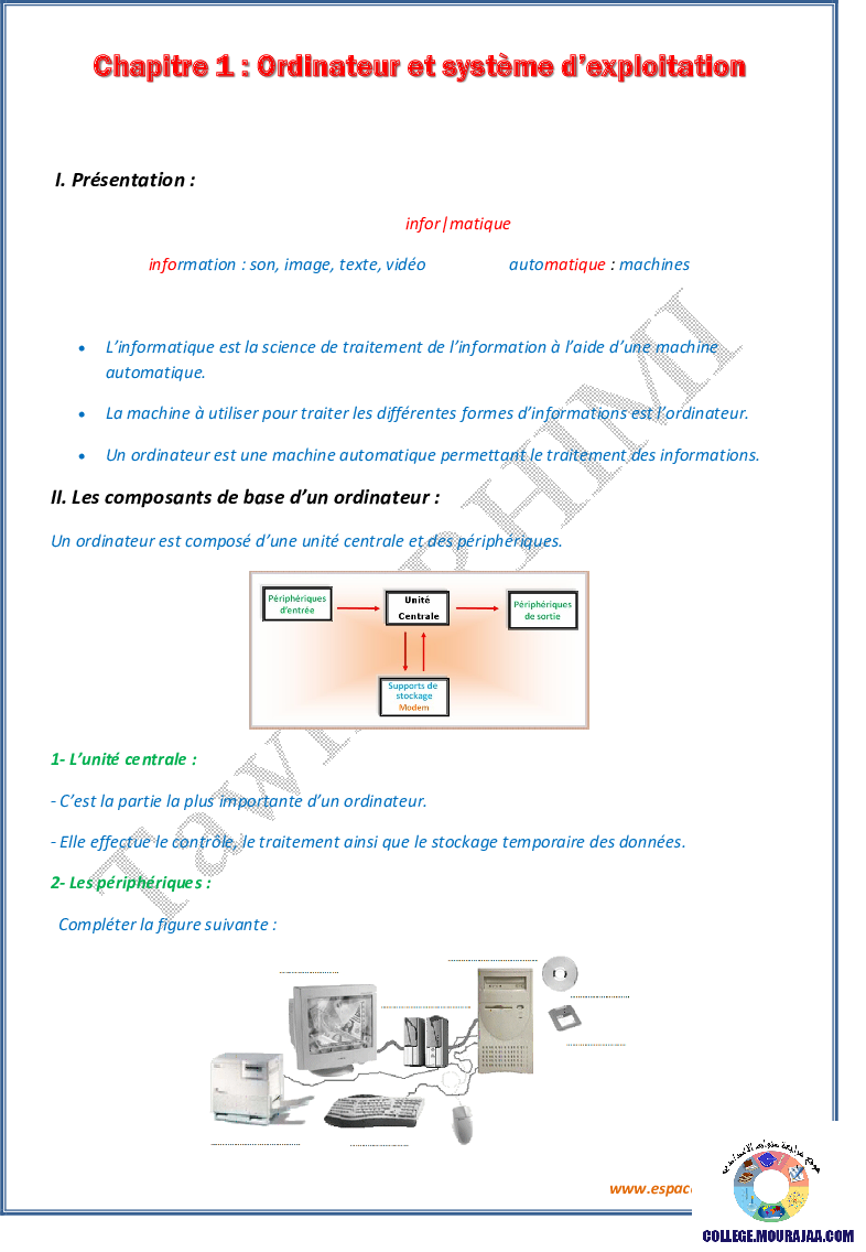ordinateur et systeme d exploitation