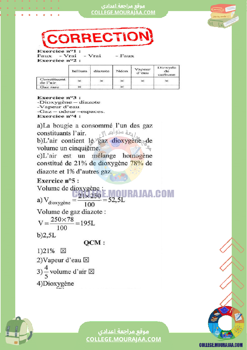 l air et ses constituants