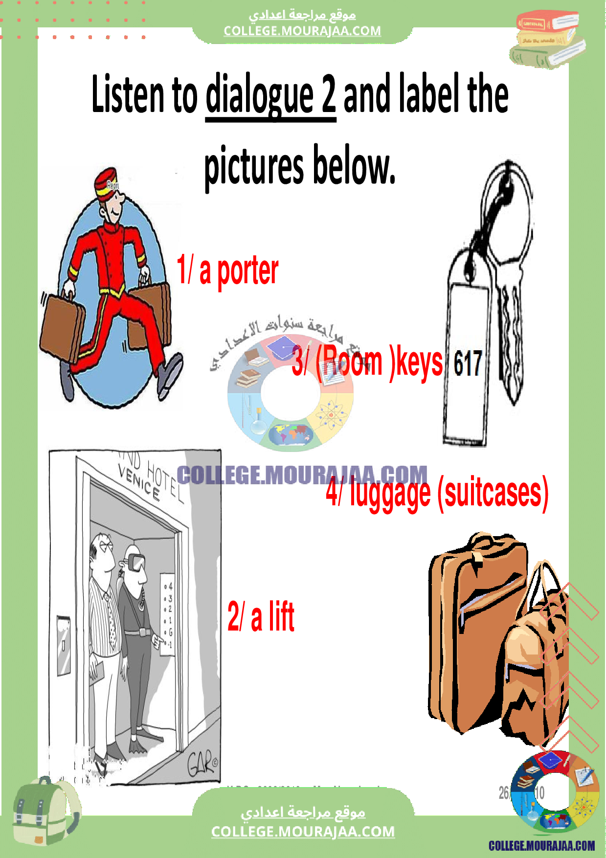 devoir_controle_3_anglais_8eme_annee_avec_correction