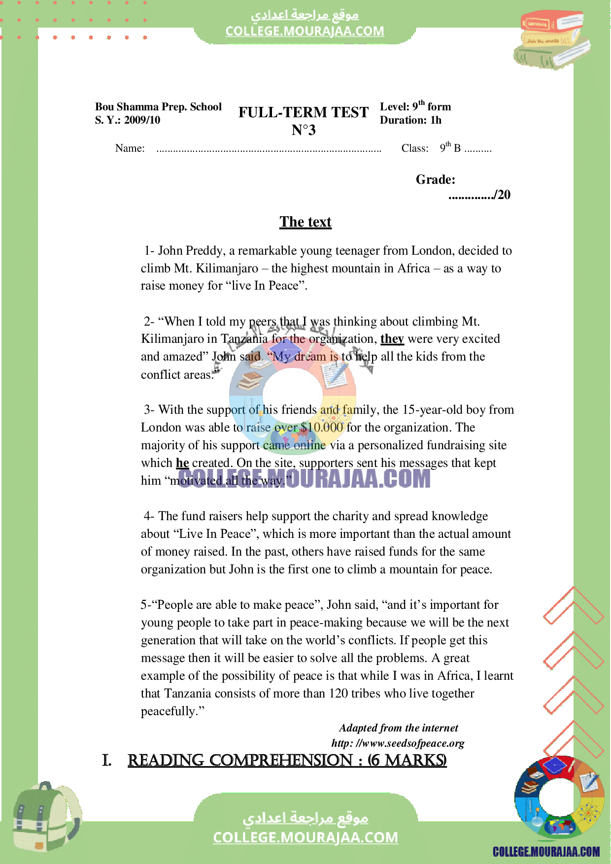 devoir_synthese_3_anglais_8eme_annee_college_pilote