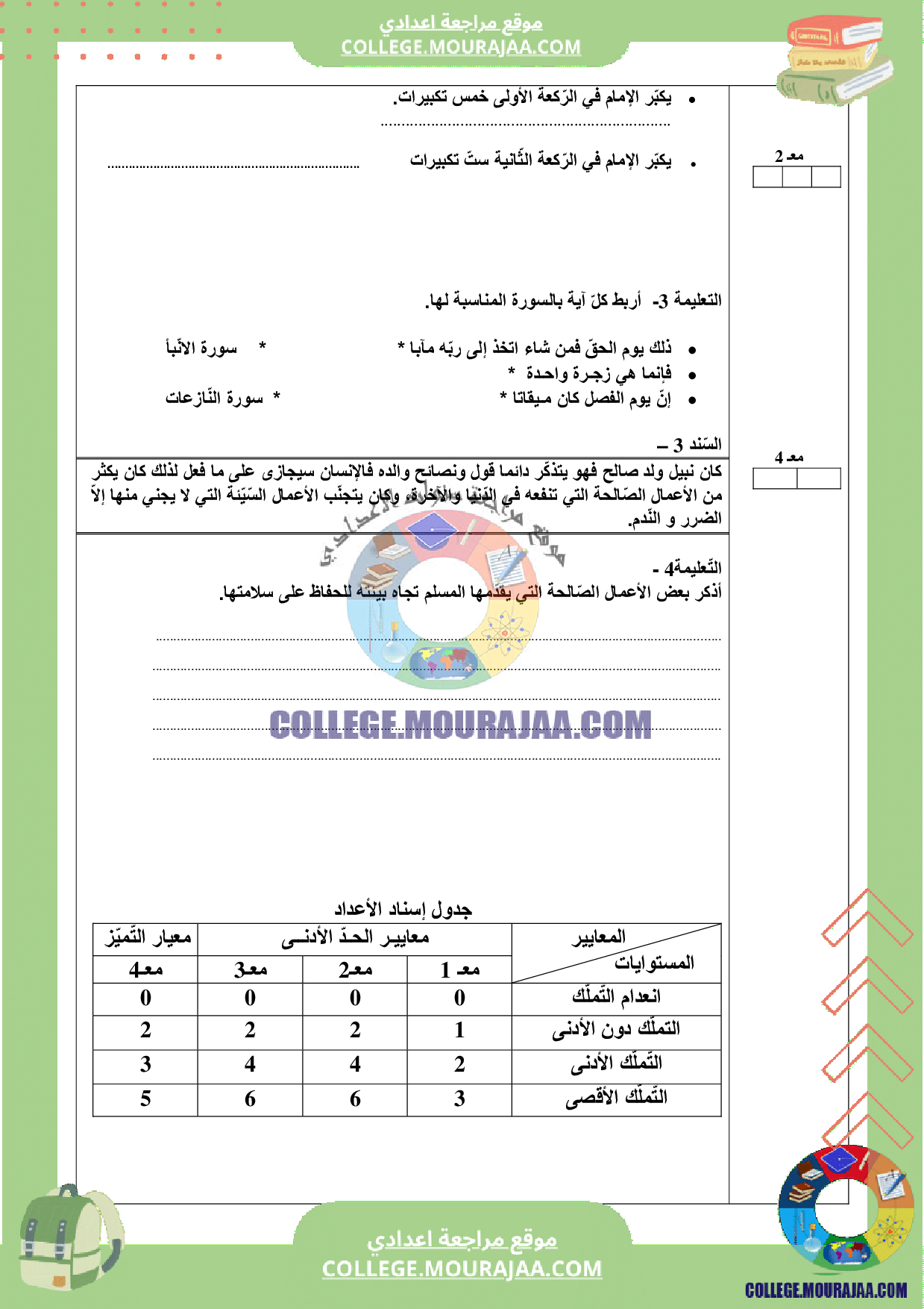 فرض_تاليفي_اسلامية_سنة_7_الثلاثي_الثالث
