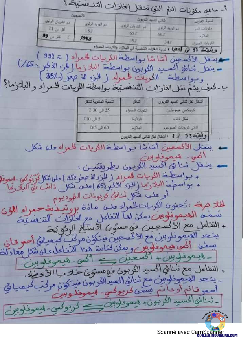درس وظيفة التّنفّس إعداد الأستاذة نزيهة بوقرّة بن عمّار