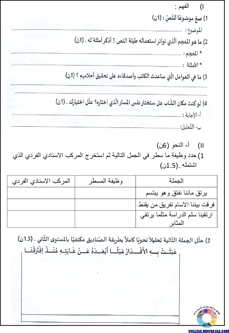 فرض_تاليفي_الثلاثي_الاول_سنة_السابعة_في_دراسة_النص