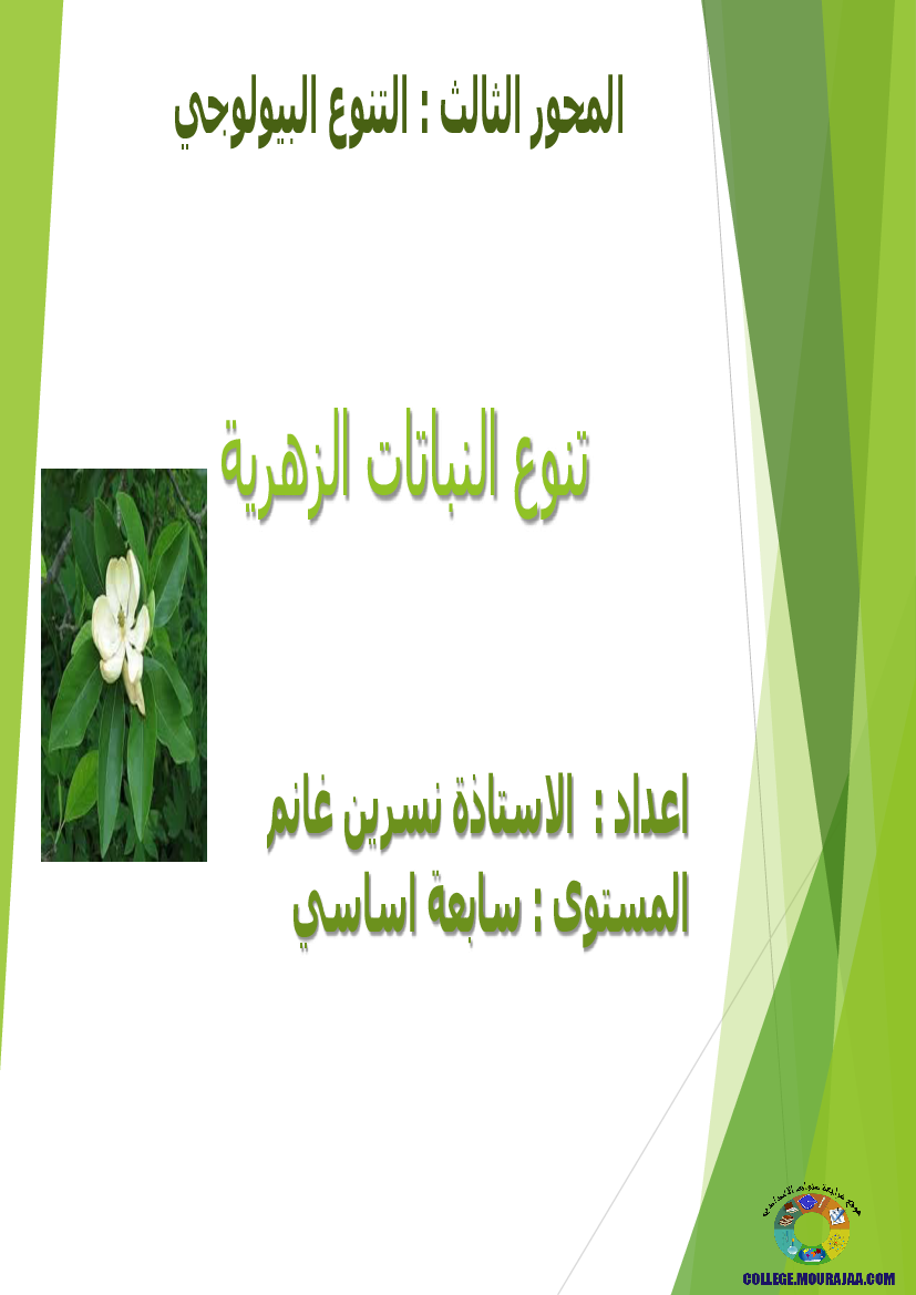 تنوع النباتات الزهرية