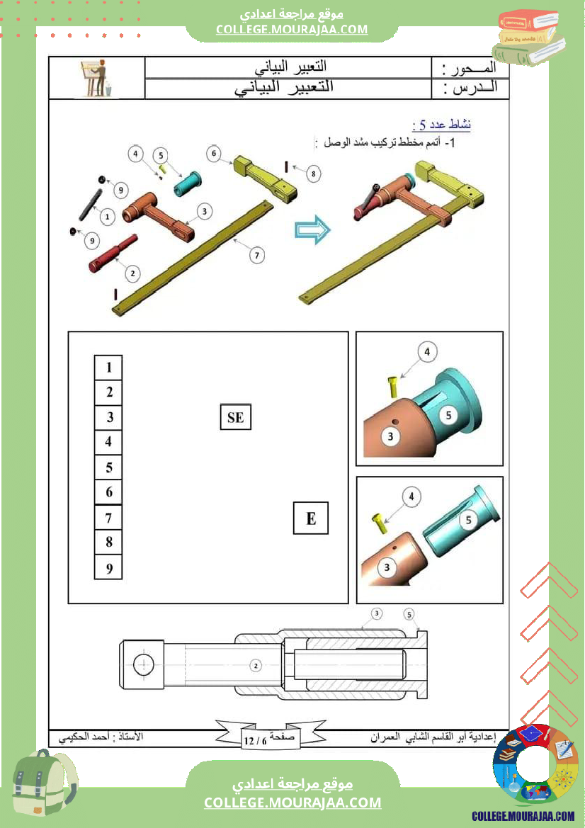 التعبير البياني 9 أساسي 