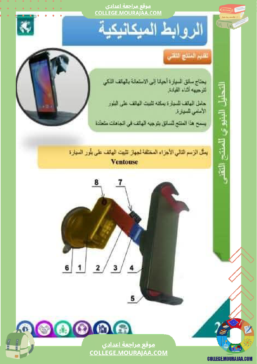 درس الروابط الميكانيكية 9 أساسي