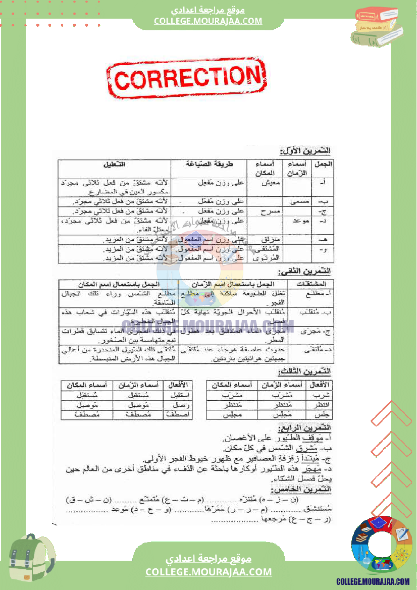 درس_صرف_اسم_الزمان-اسم_المكان