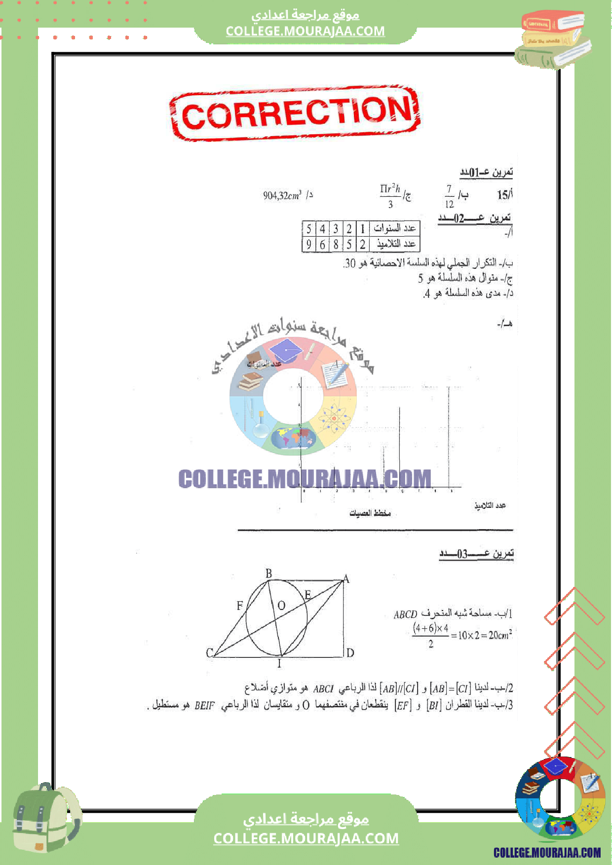 فرض_مراقبة_مع_الاصلاح_عدد_6_رياضيات_سنة_الثامنة