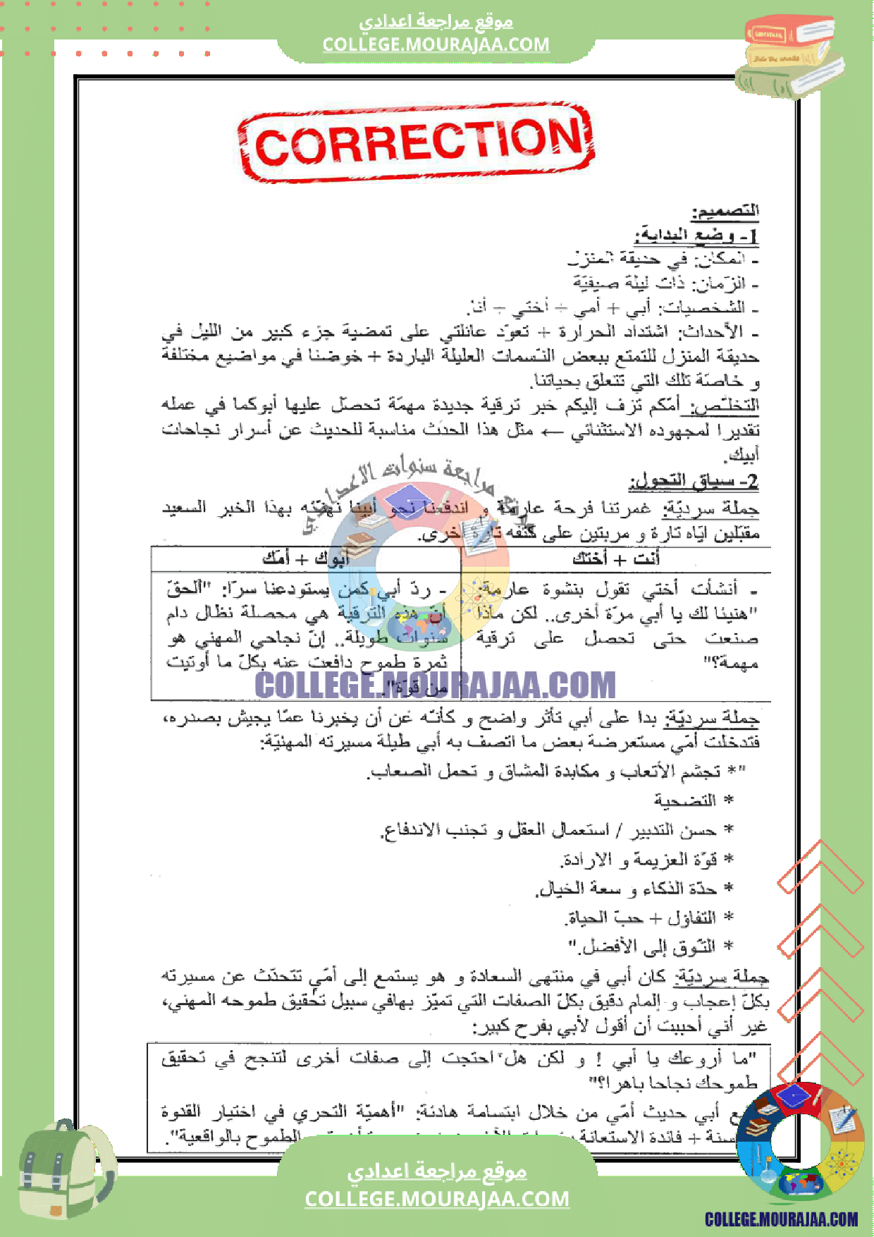 فرض_تأليفي_عدد_3_في_الانشاء_سنة_الثامنة_مع_الاصلاح