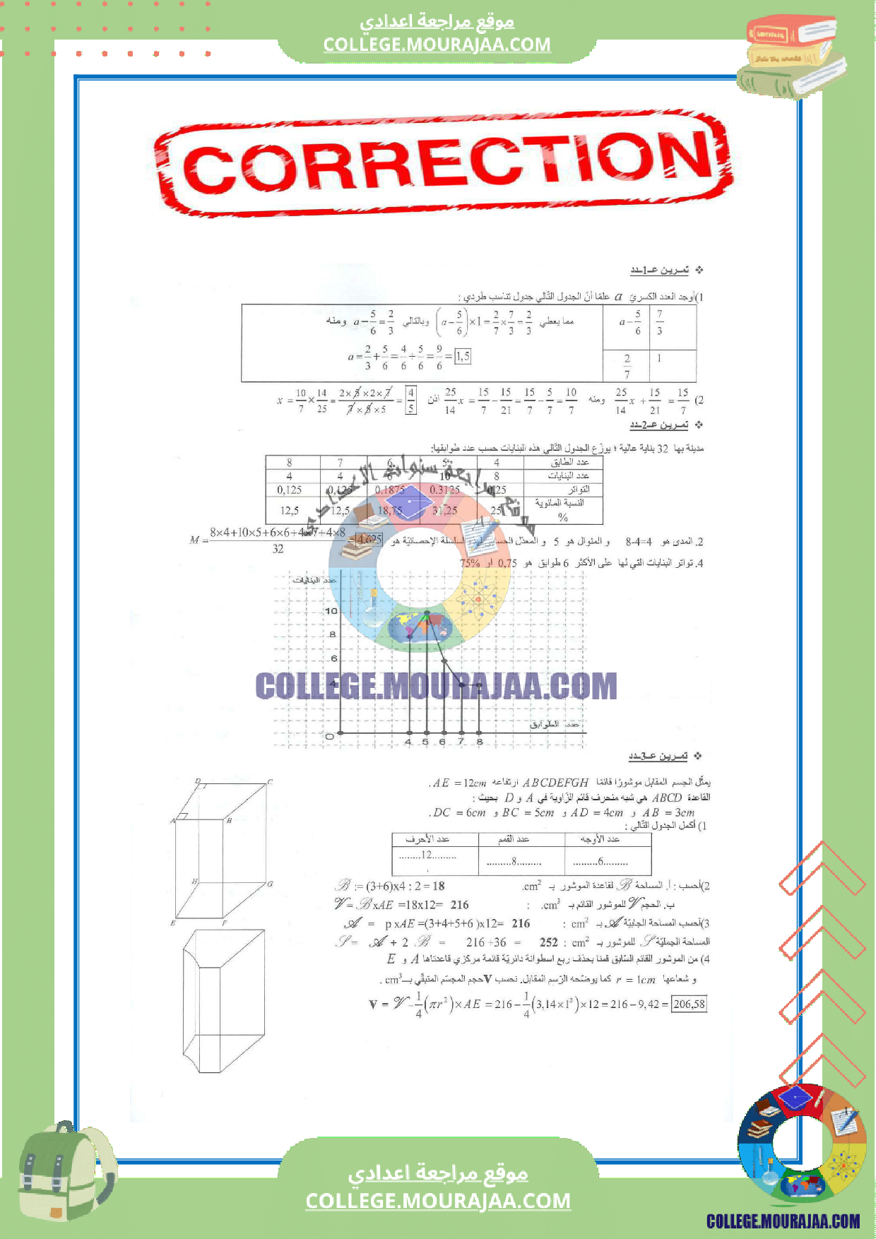 فرض_مراقبة_عدد6_رياضيات_سنة_السابعة_مع_الاصلاح