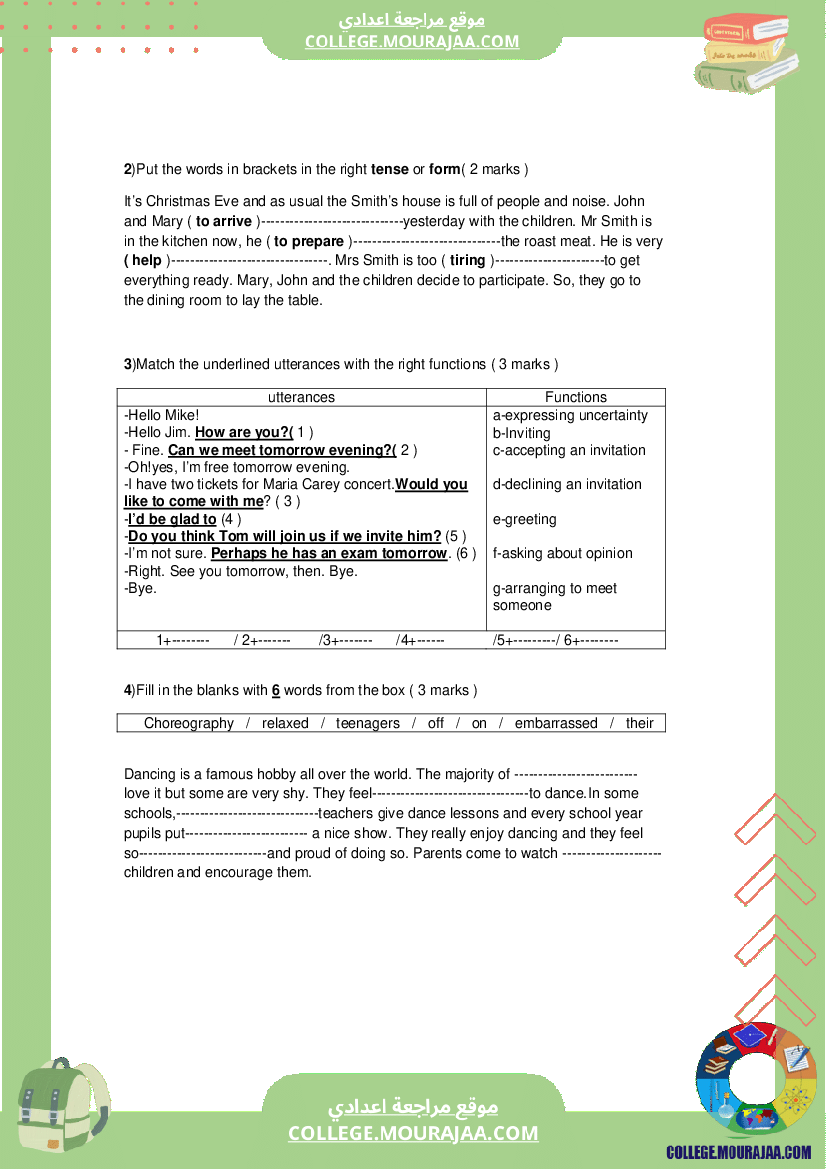 devoir_anglais_2_trimestre_8eme_annee