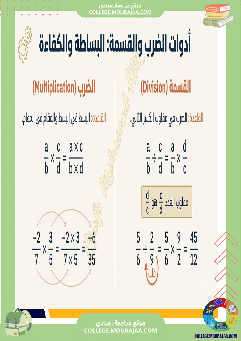 السنة_الثامنة_الأعداد_الكسرية_النسبية