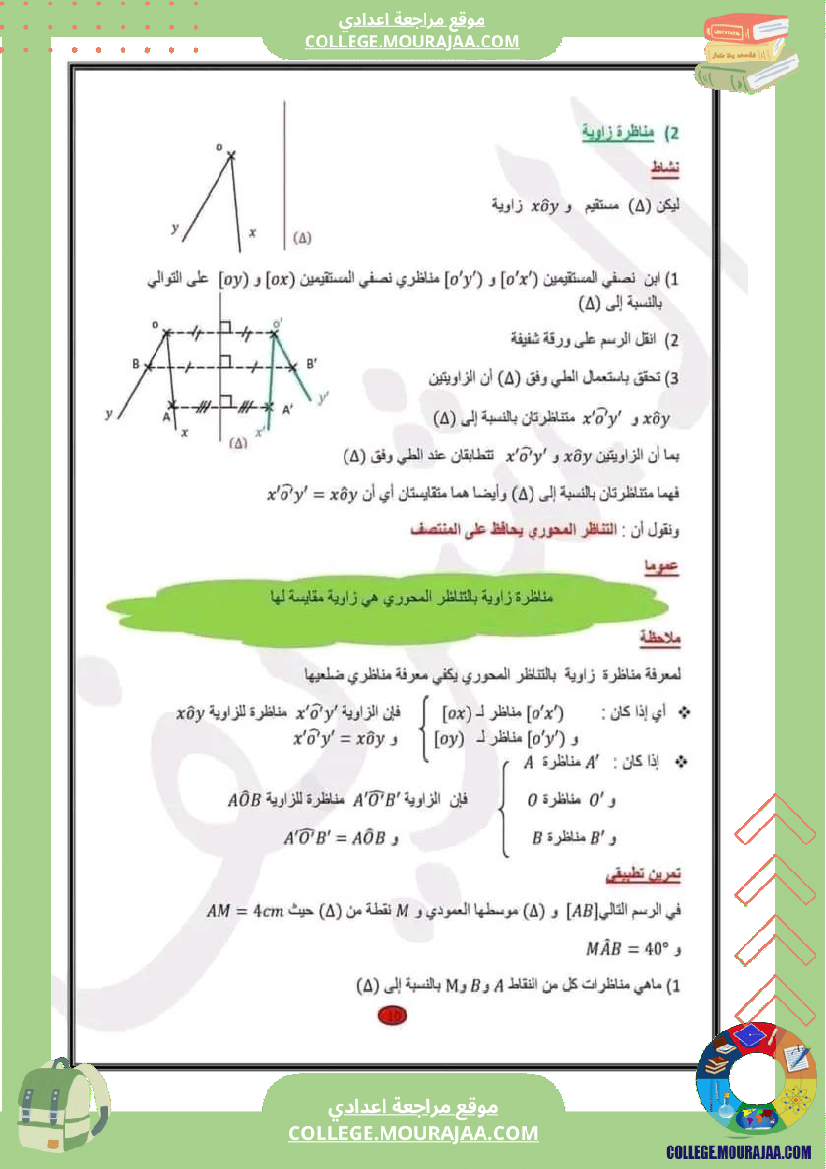 سابعة_اساسي_التناظر_المحوري_1