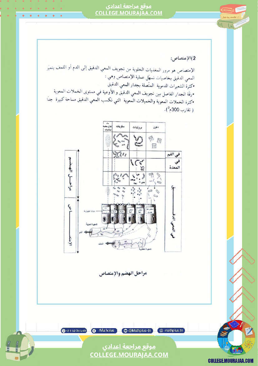التاسعة اساسي علوم الحياة والارض الثلاثي الثاني تلخيص للدروس تمارين تطبيقية مع الاصلاح