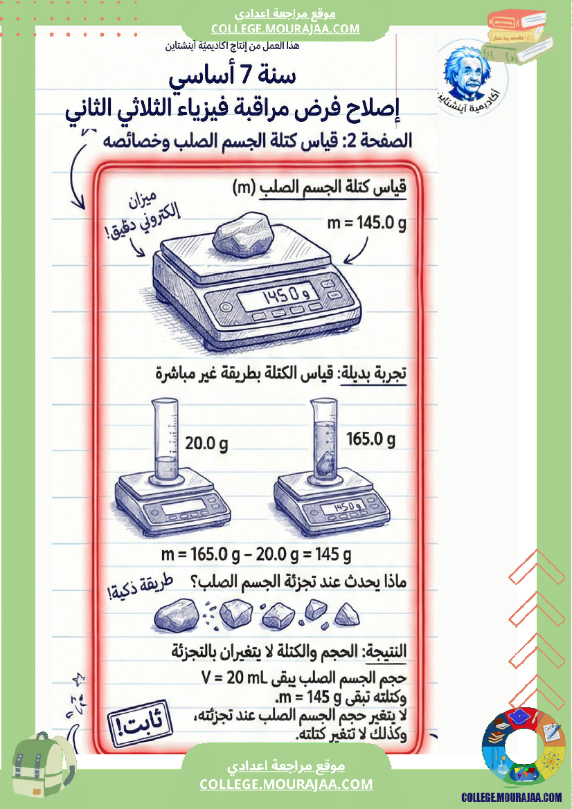 اصلاح_فرض_مراقبة_فيزياء_سنة_سابعة