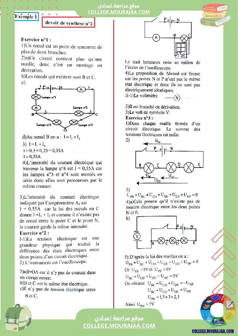 الثامنة_اساسي_physique_pilote_synthese_2_correction