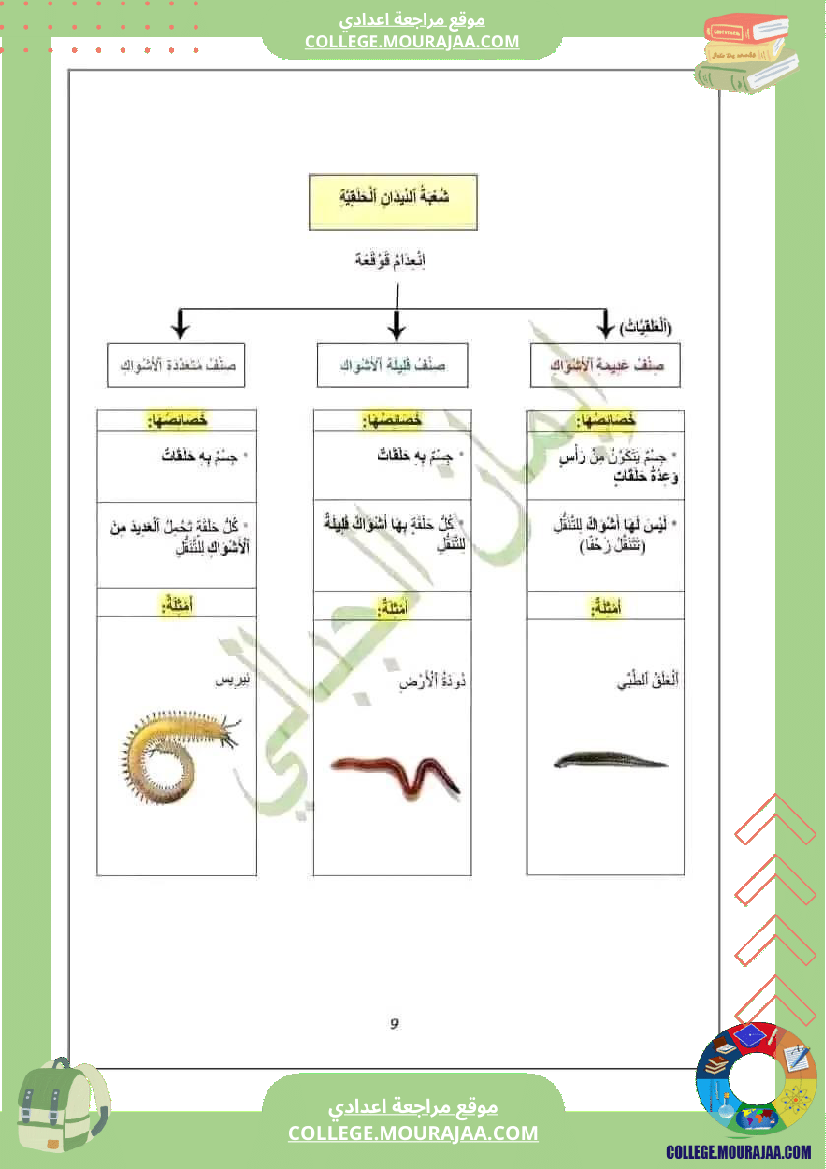 ملخص دروس الثلاثي الثاني علوم حياة والأرض سنة سابعة