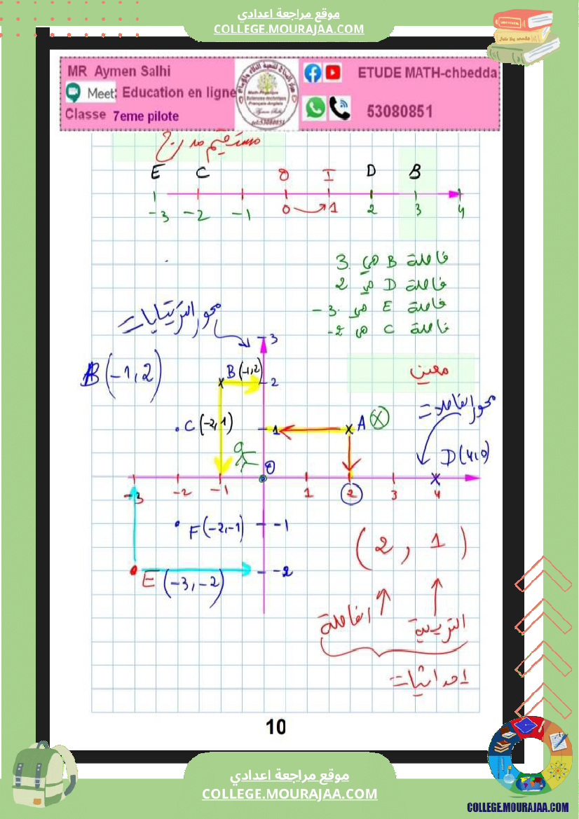 فرض_مراقبة_الرياضيات_السابعة_ثلاثي_ثاني