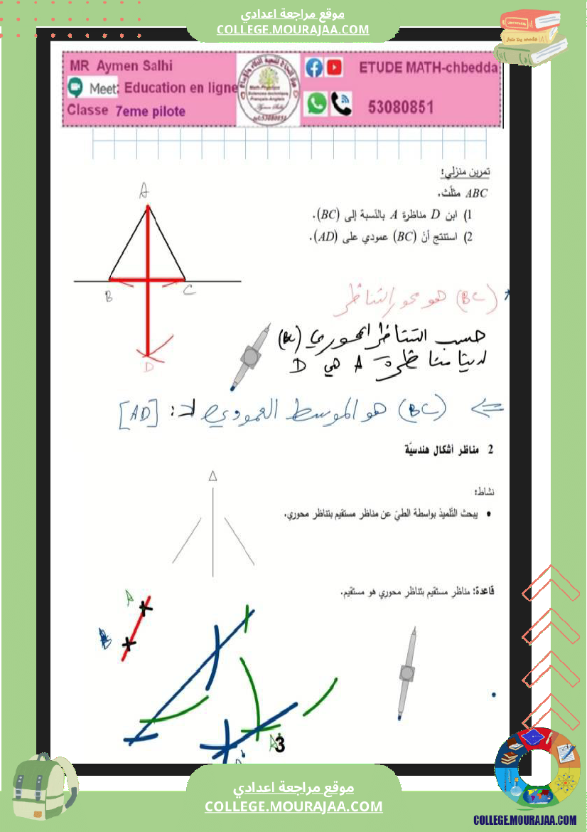 السابعة نموذجي التناظر المحوري 2