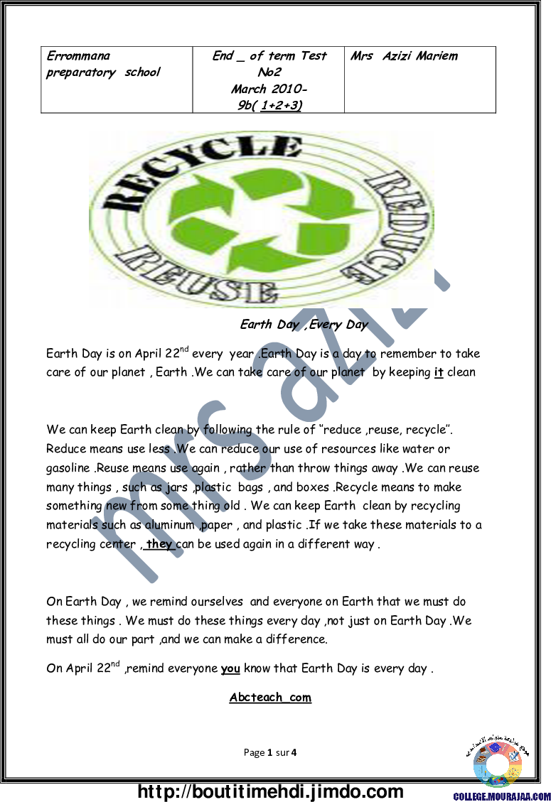 فرض_تاليفي_الثلاثي_الثالث_في_مادة_الانقليزية_سنة_التاسعة7