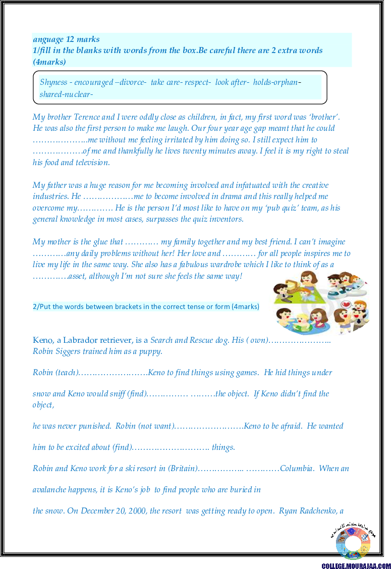 فرض_تاليفي_الثلاثي_الثالث_في_مادة_الانقليزية_سنة_التاسعة8