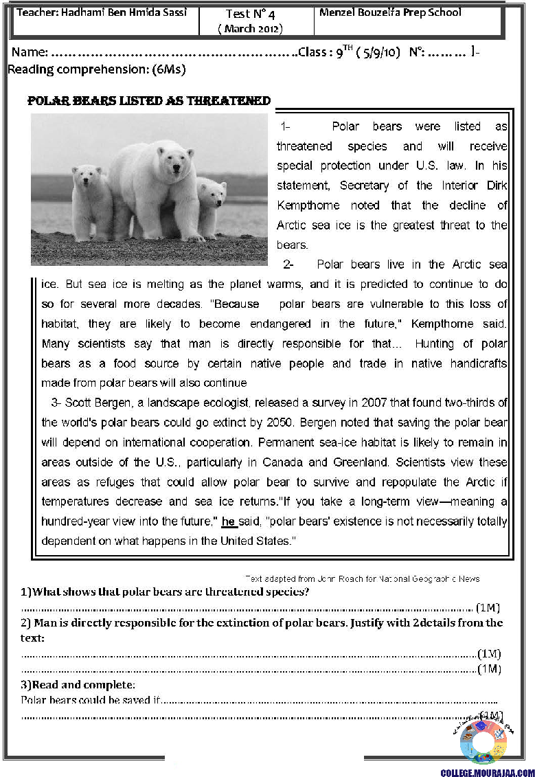 فرض_تاليفي_الثلاثي_الثالي_في_مادة_الانقليزية_سنة_التاسعة