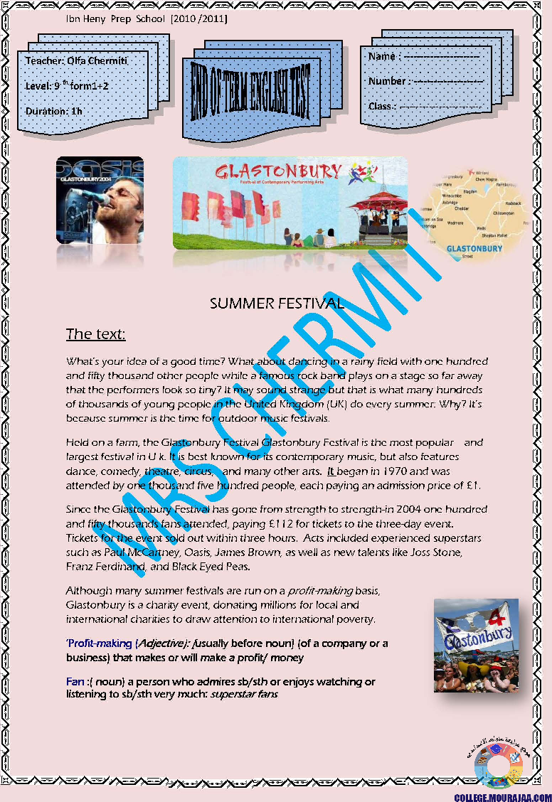 فرض_تاليفي_الثلاثي_الثالث_في_مادة_الانقليزية_سنة_التاسعة