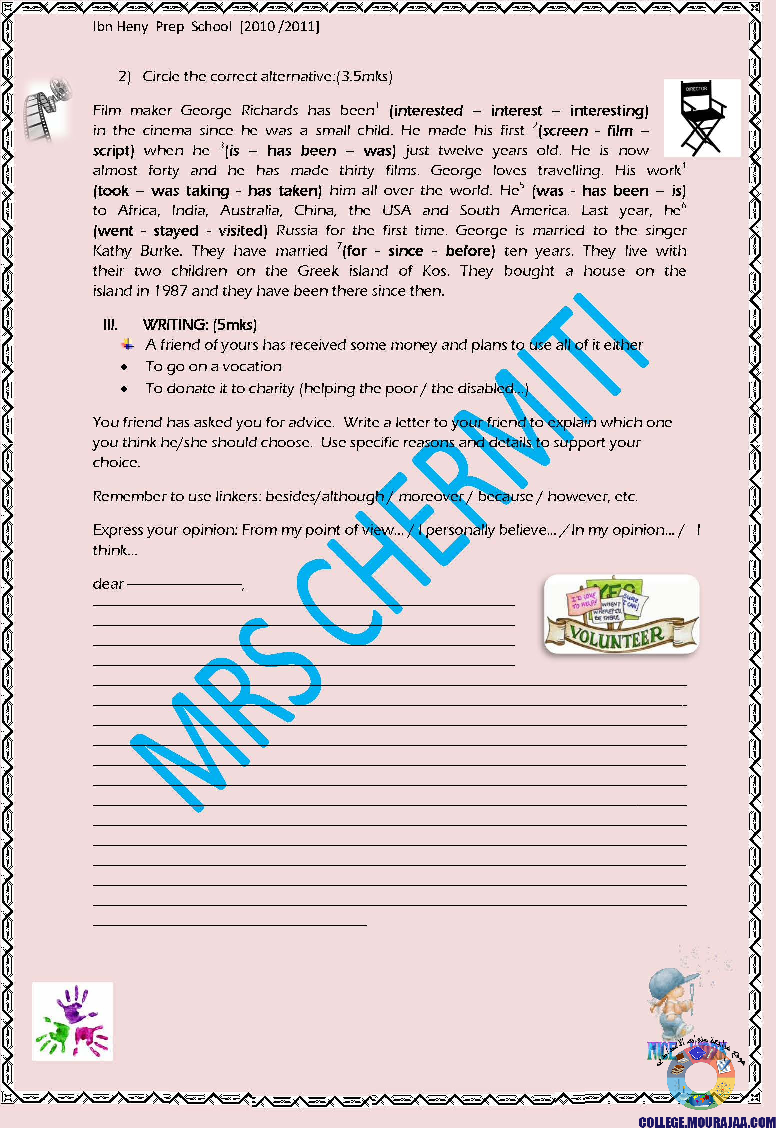 فرض_تاليفي_الثلاثي_الثالث_في_مادة_الانقليزية_سنة_التاسعة