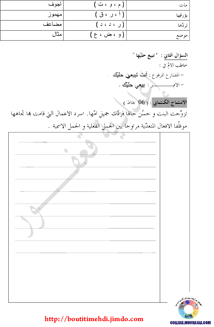 فرض_مراقبة_سنة_السابعة_في_العربية_الثلاثي_الأول2