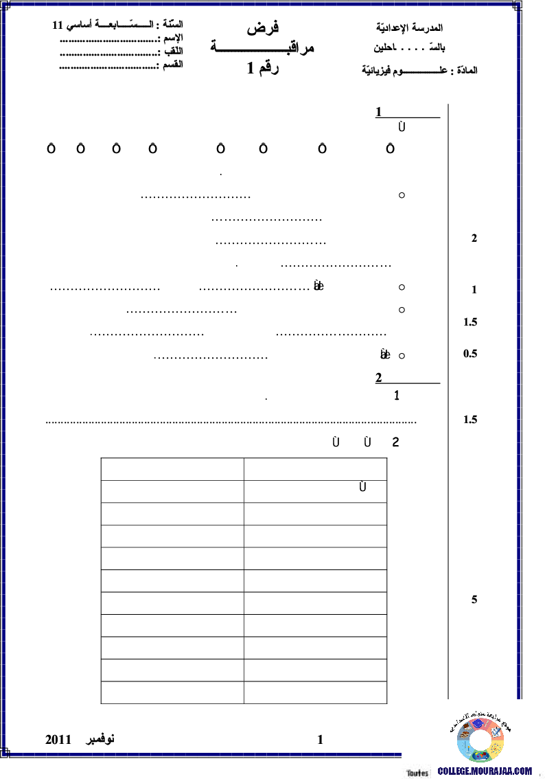 فرض_مراقبة_سنة_السابعة_في_العلوم_الفيزيائية_الثلاثي_الأول79