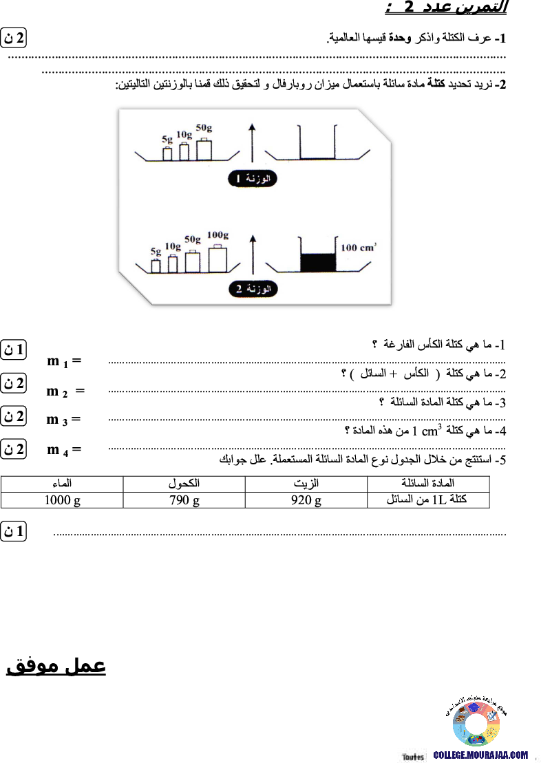 فرض_مراقبة_سنة_السابعة_في_العلوم_الفيزيائية_الثلاثي_الثاني150