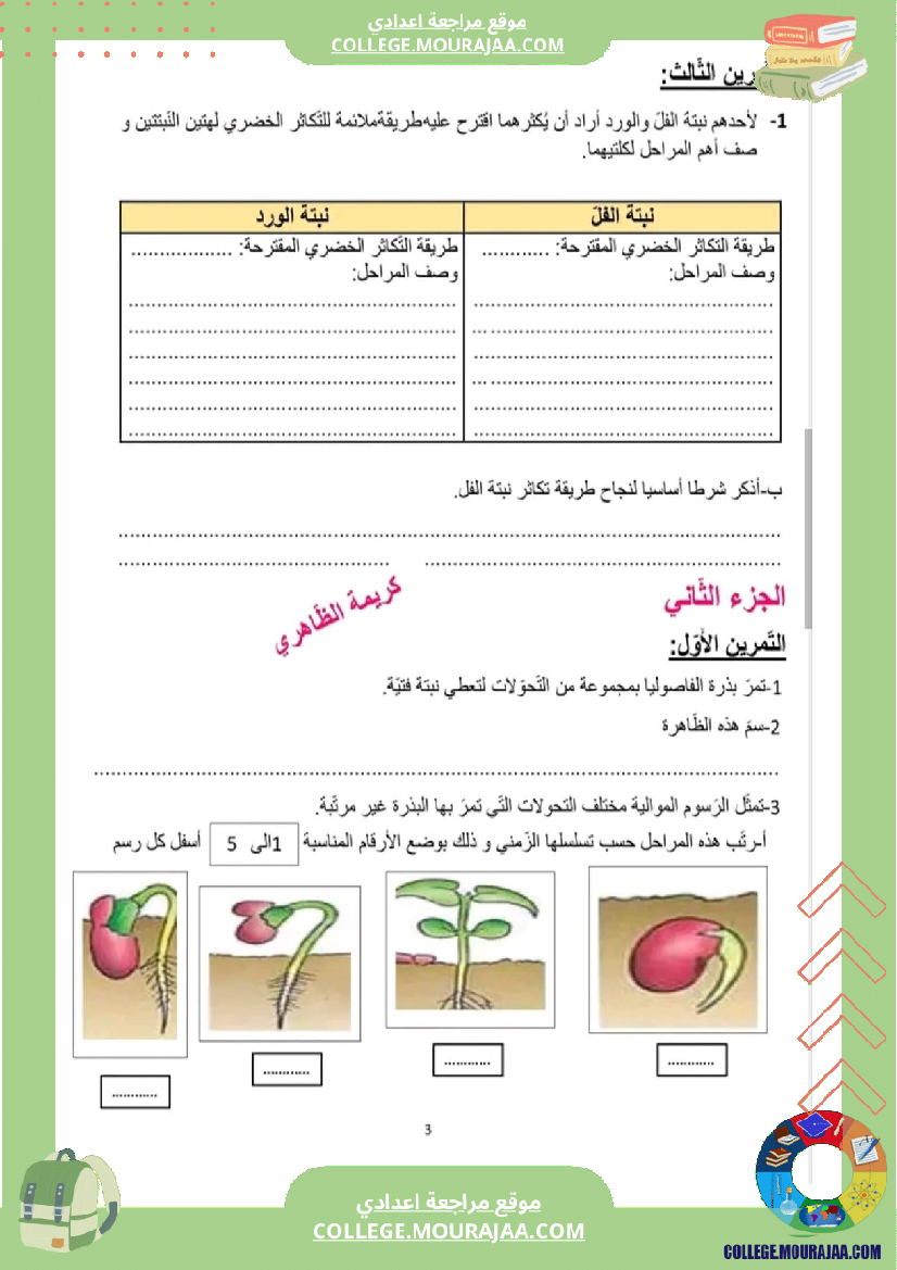 فرض تأليفي عدد 2 علوم للسنة ثامنة الثلاثي الثاني مع الإصلاح