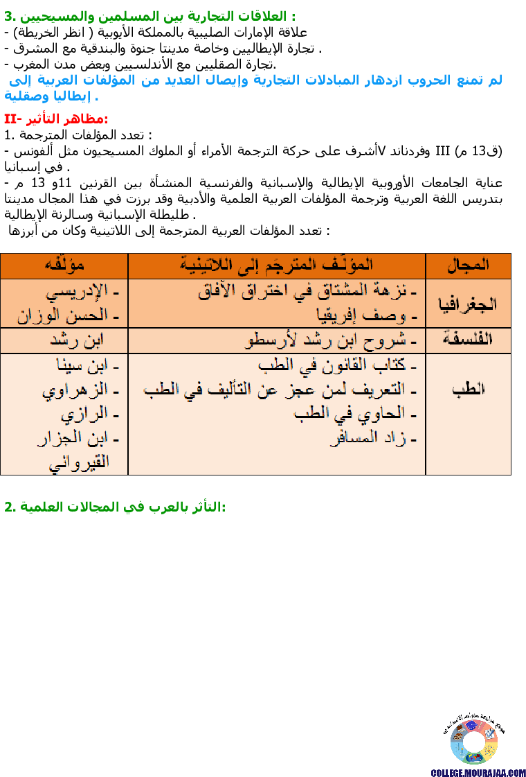 تأثير_الحضارة_العربية_الإسلامية_في_الغرب_المسيحي