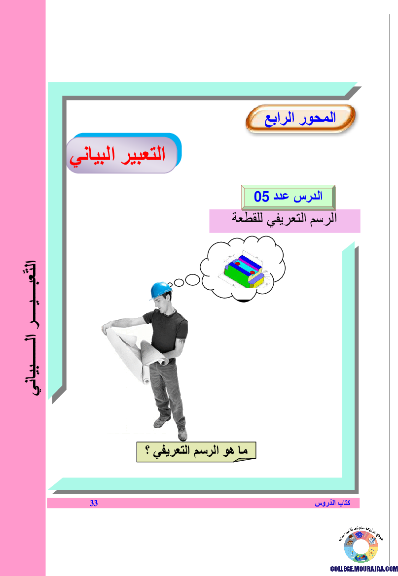 الرسم التعريفي للقطعة