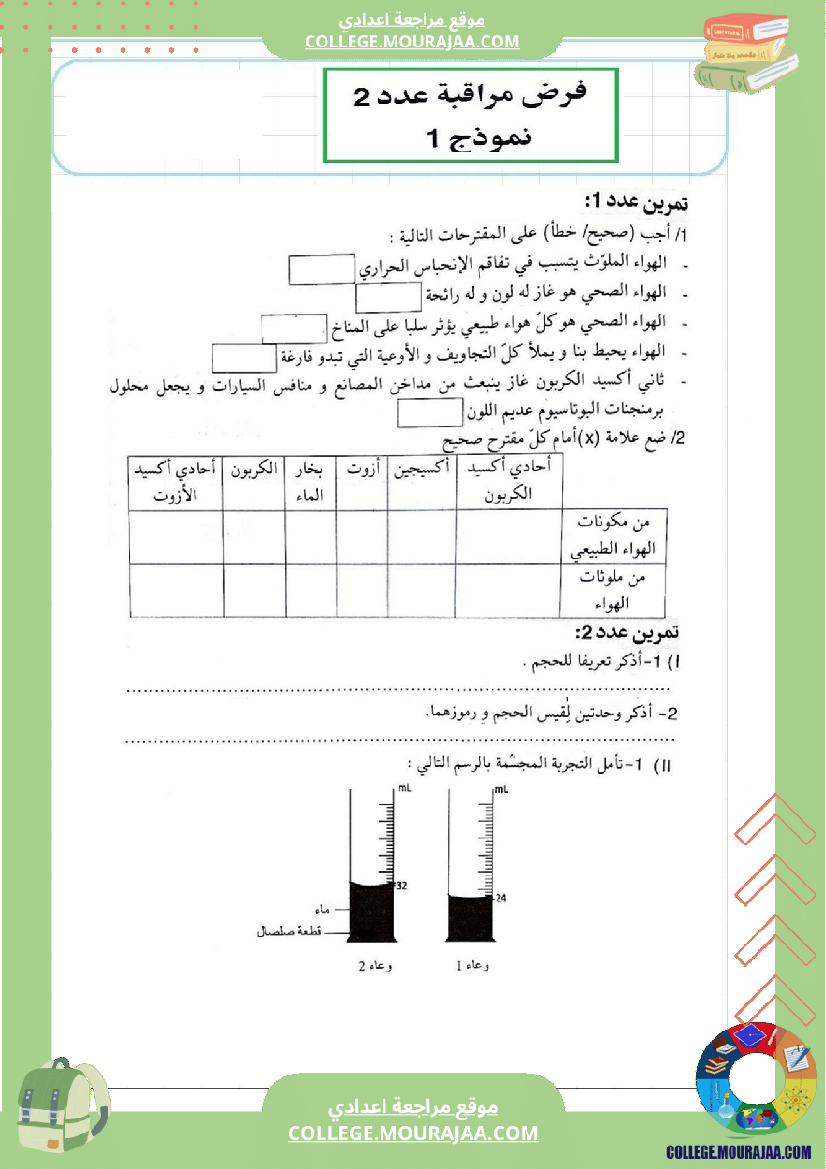 فرض_مراقبة_عدد2_في_الفيزياء_سنة_السابعة