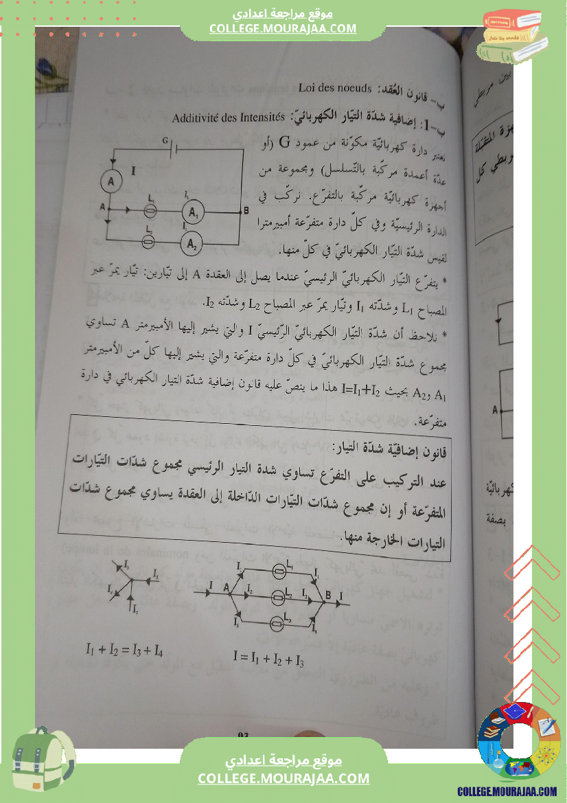 ثامنة أساسي فيزياء درس التوتر الكهربائي ملخص درس مع تمارين مرفقة بالاصلاح r