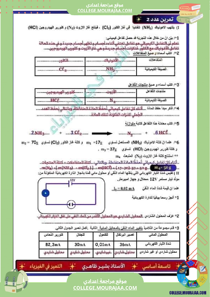 تاسعة_أساسي_فيزياء_فرض_تاليفي_عدد_2_مع_الاصلاح-2