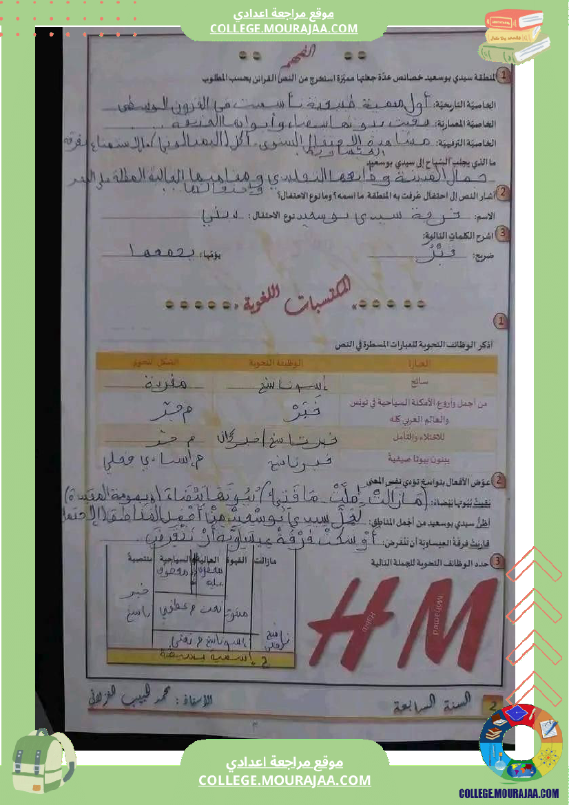 سابعة_أساسي_عربية_فرض_تاليفي_عدد_2_مع_الاصلاح