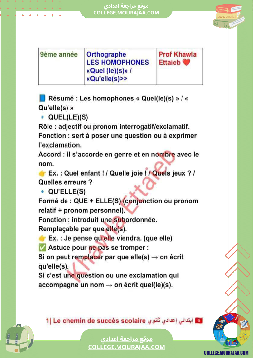 9eme_francais_langue_cours_et_exercices