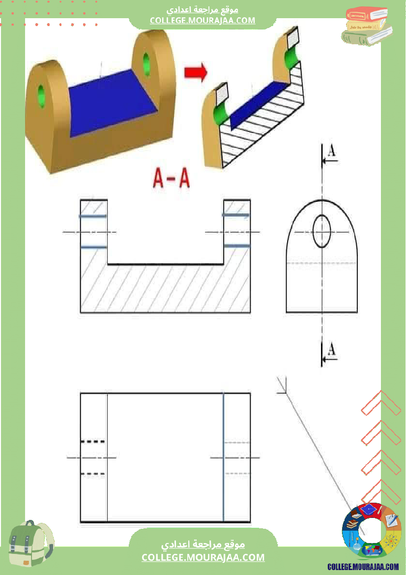 تاسعة_أساسي_تمارين_بالاصلاح_الاسقاط_المتعامد