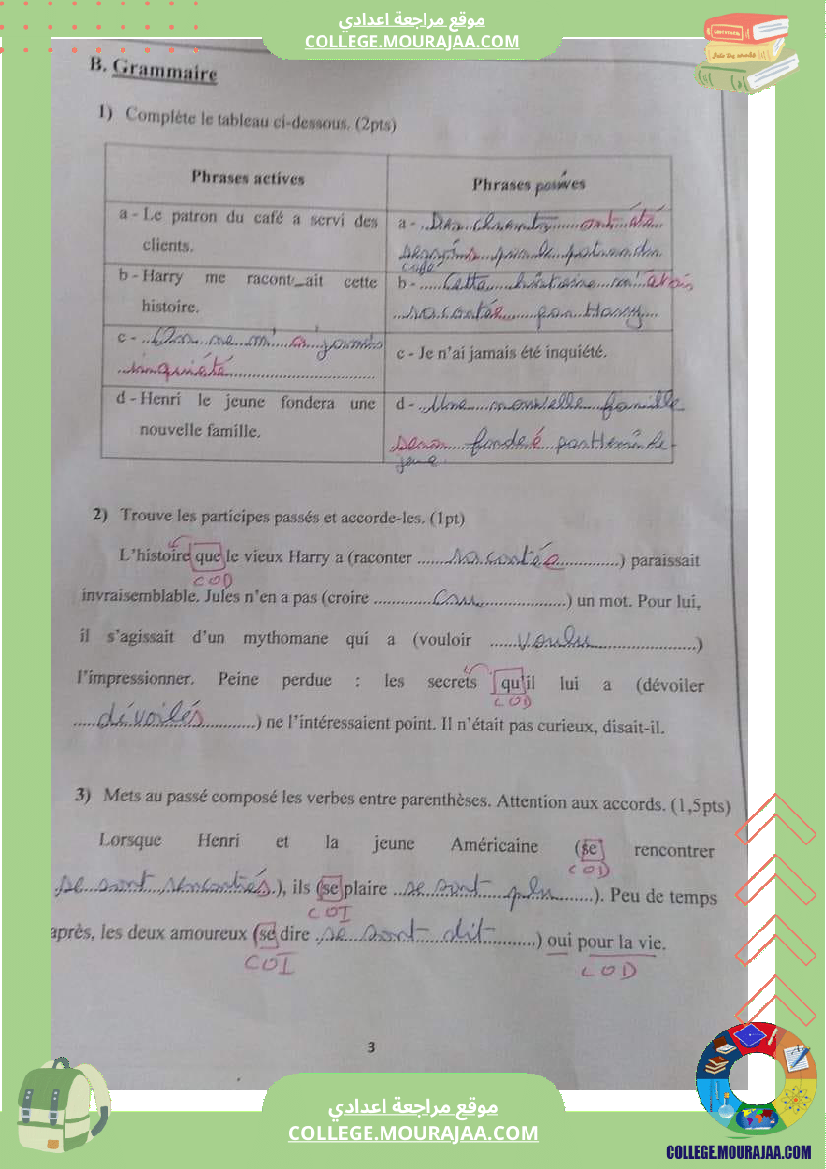 devoir_corrige_9_eme_nom_de_plume