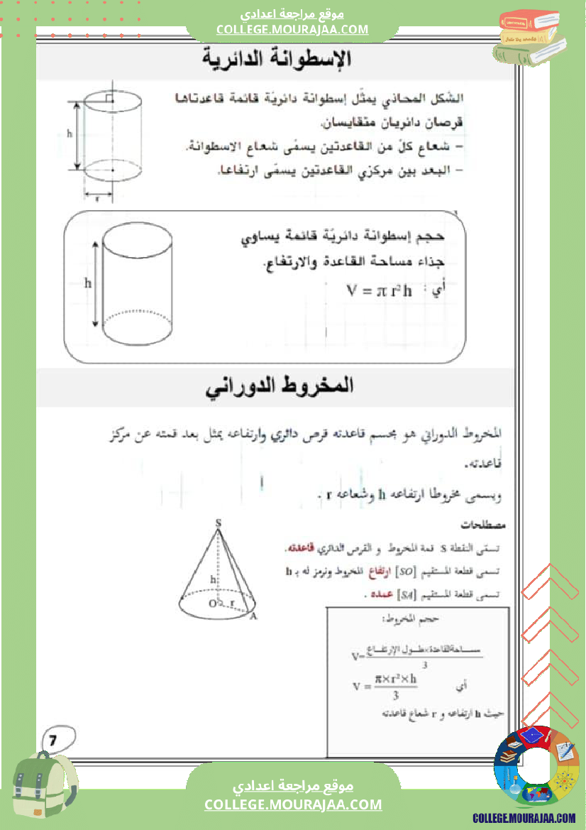 التعامد_في_الفضاء_تاسعة_أساسي_ملخص_الدرس_مع_اصلاح_تمارين