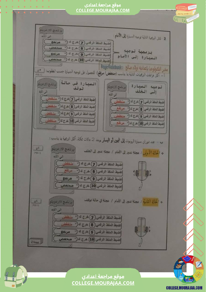 فرض_تأليفي_الثامنة_التربية_التكنولوجية_ثلاثي_ثالث
