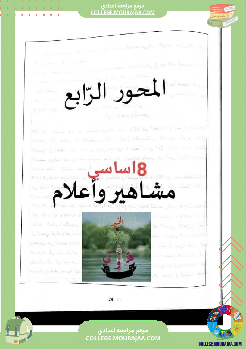 الثامنة أساسيا تدريب على الإنشاء حول محور أعلام و مشاهير 
