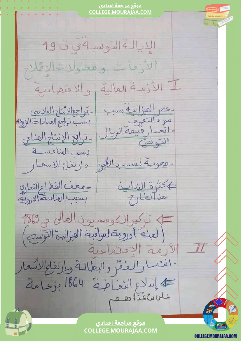 تلاخيص_التاريخ_سنة_ثامنة_الثلاثي_الثالث