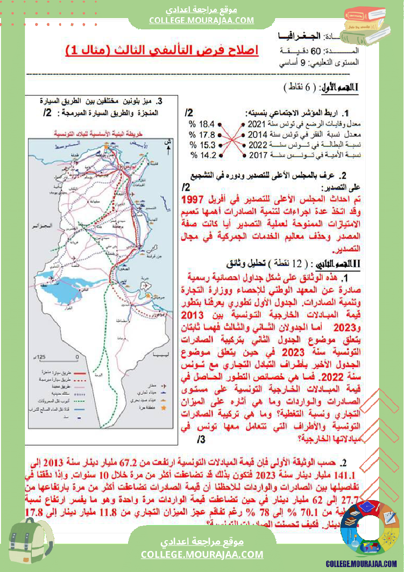 فرض_تأليفي_التاسعة_الجغرافيا_الثلاثي_الثالث