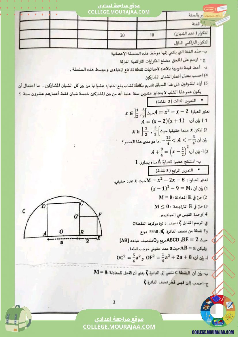 فرض_تأليفي_التاسعة_للثلاثي_الثالث_الرياضيات